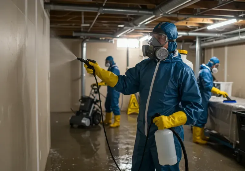 Basement Sanitization and Antimicrobial Treatment process in Vale, OR